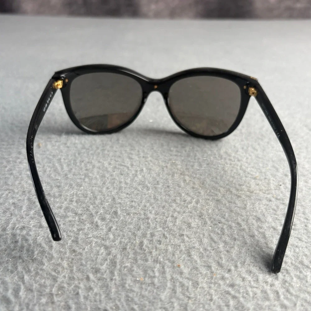 Versace MOD 4266 GB1/6G Black Cat Eye Sunglasses Gold Medusa Head Italy